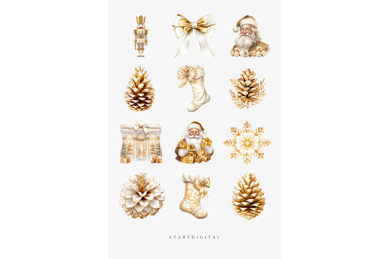 gold-christmas-clipart-graphics-bundle