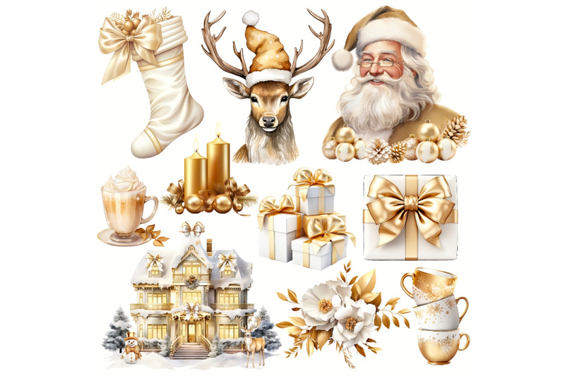 gold-christmas-clipart-graphics-bundle