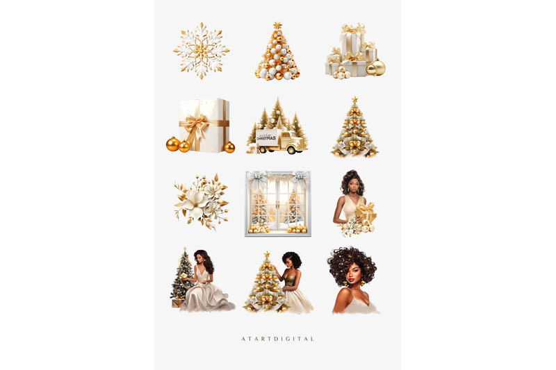 gold-christmas-clipart-graphics-bundle