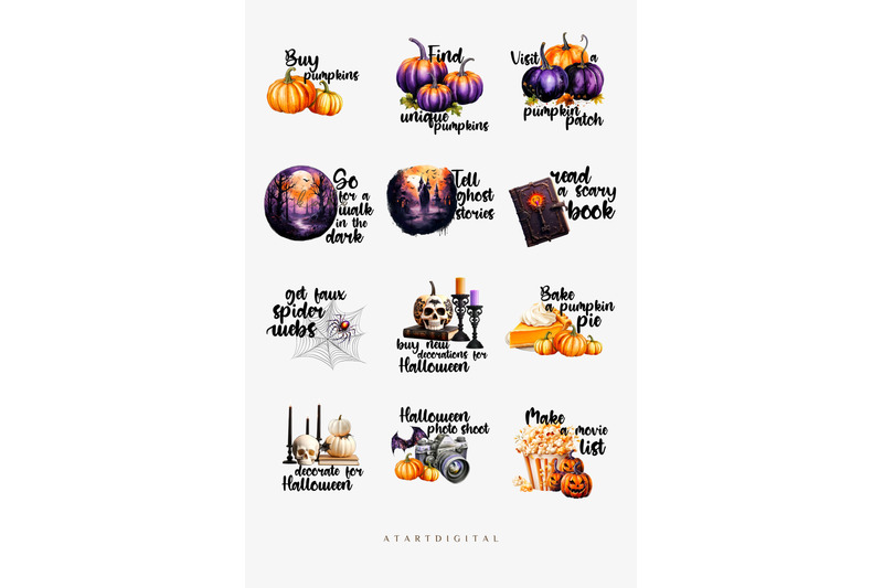 halloween-bucket-list-png-clipart