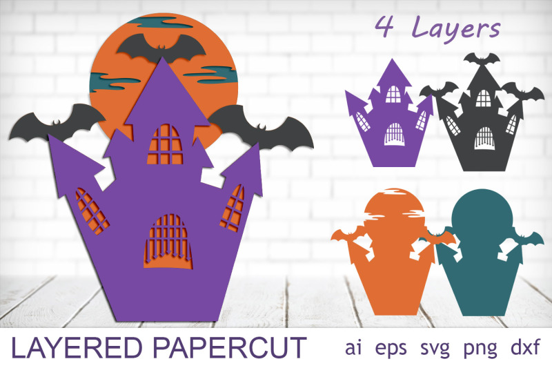 halloween-haunted-house-svg-3d-layered-papercut