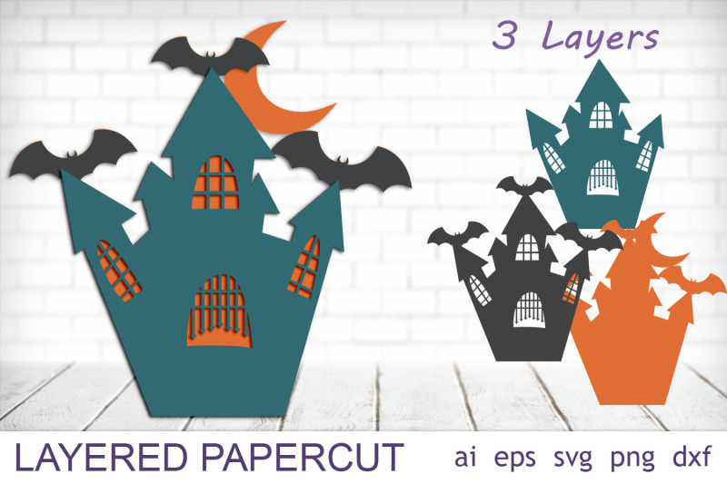 3d-layered-haunted-house-halloween-decor-svg