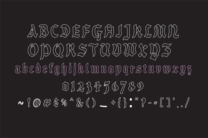 midnight-outline-blackletter-halloween-font