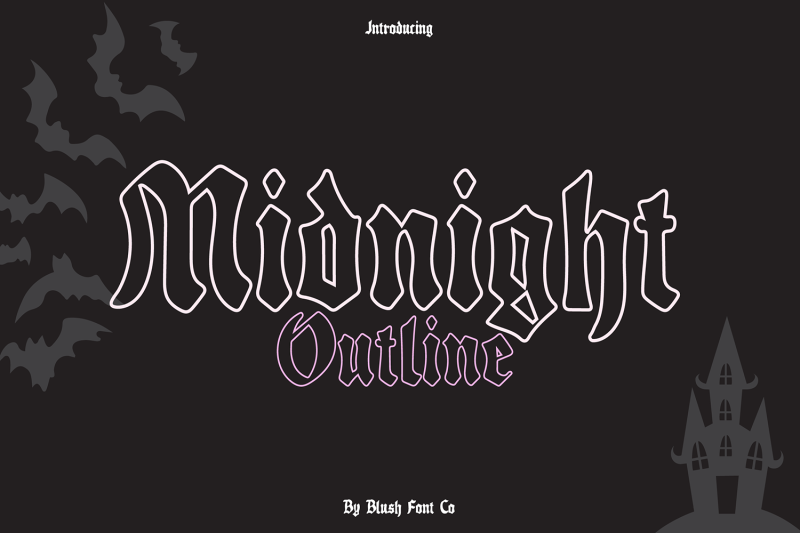 midnight-outline-blackletter-halloween-font