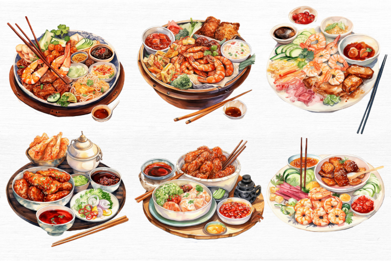 asia-foods-watercolor-clipart