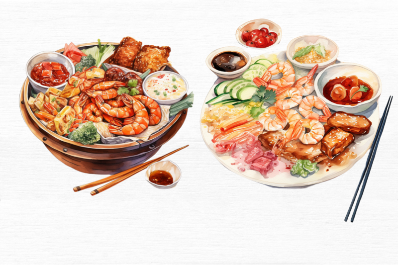 asia-foods-watercolor-clipart