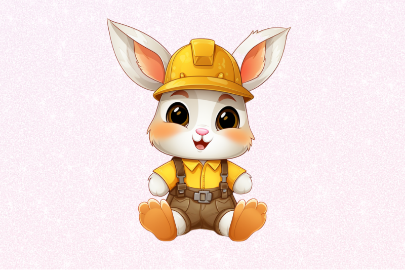 worker-bunny-cute-clipart