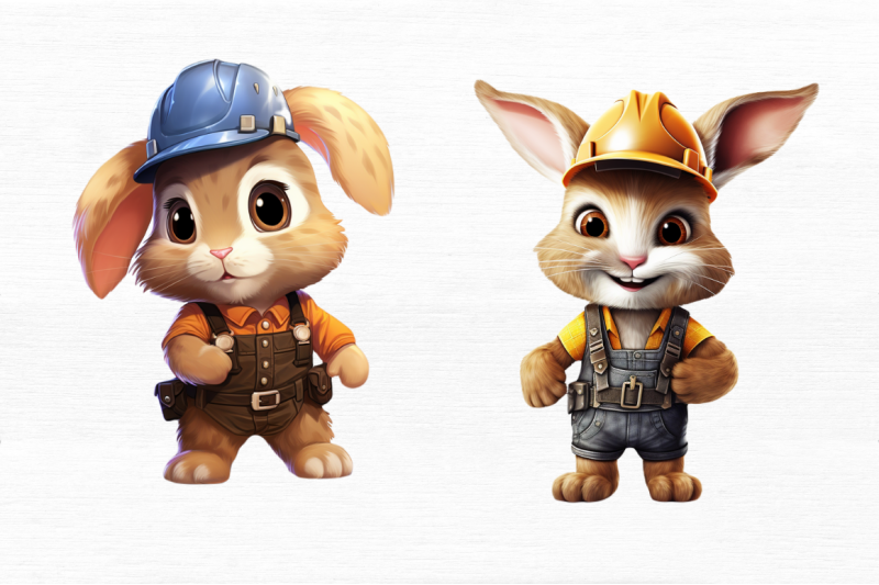 worker-bunny-cute-clipart