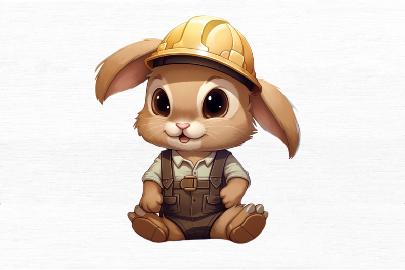 worker-bunny-cute-clipart