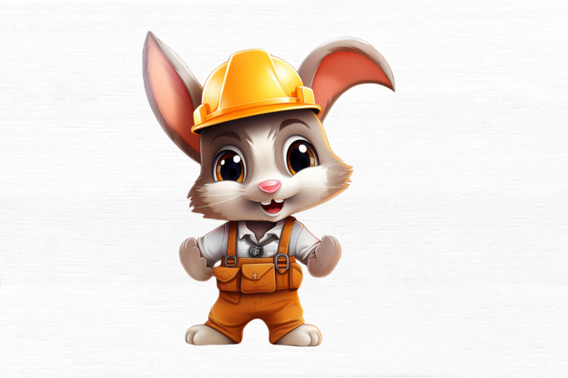 worker-bunny-cute-clipart