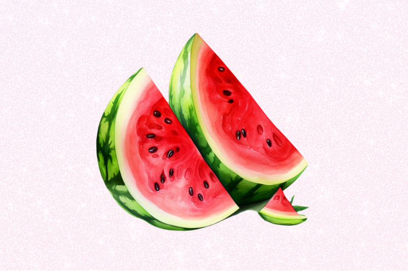 watermelon-pieces-watercolor-clipart