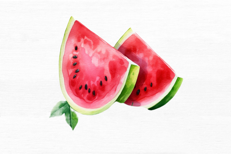 watermelon-pieces-watercolor-clipart