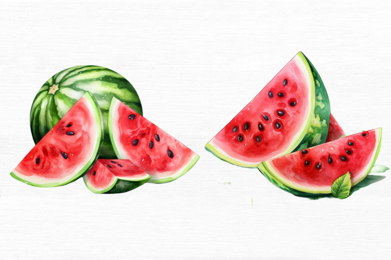 watermelon-pieces-watercolor-clipart