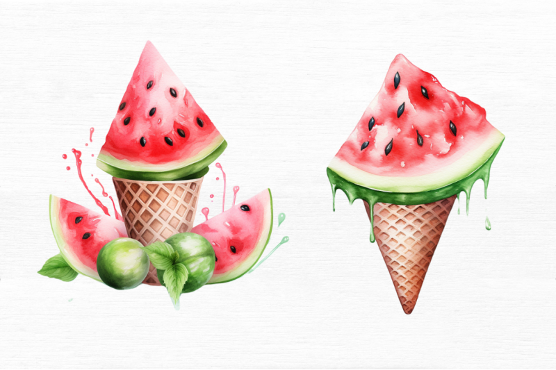 watermelon-ice-cream-watercolor-clipart