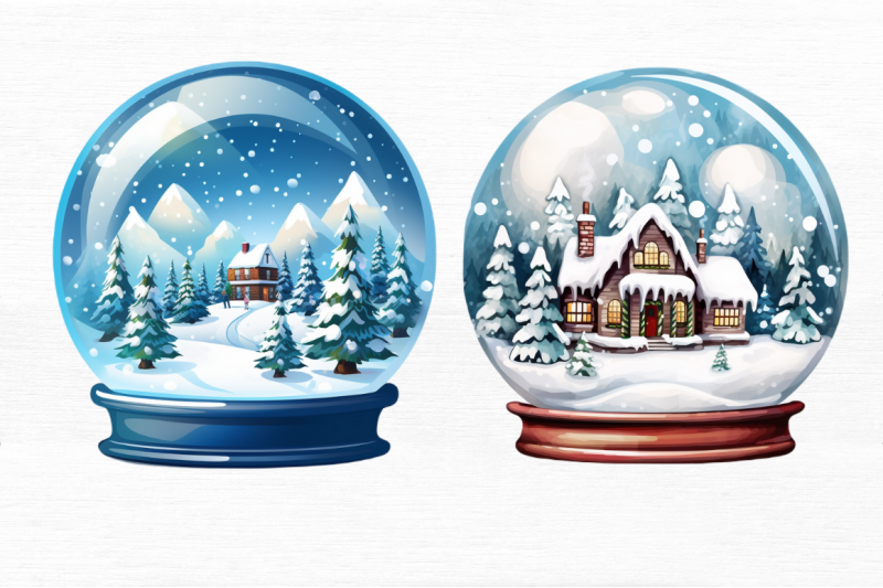 christmas-snow-globe-clipart-bundle