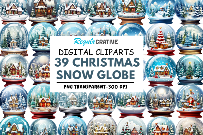 christmas-snow-globe-clipart-bundle