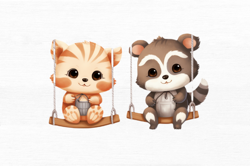 couple-baby-animals-in-swing-sublimation