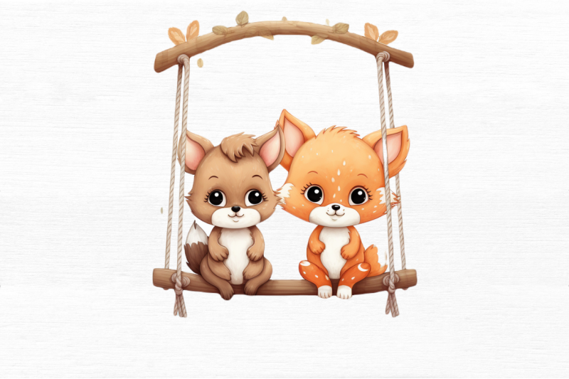 couple-baby-animals-in-swing-sublimation