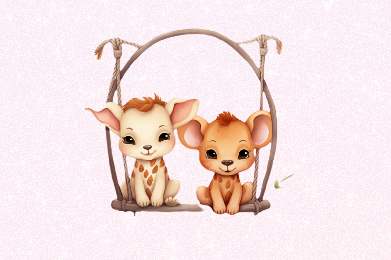 couple-baby-animals-in-swing-sublimation