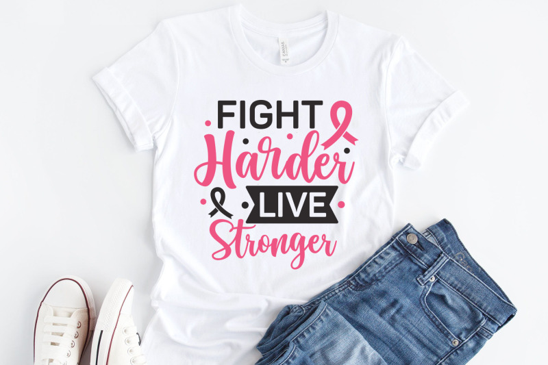 fight-harder-live-stronger-breast-cancer-svg