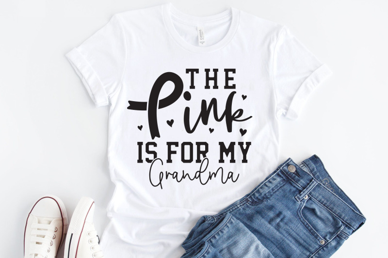 the-pink-is-for-my-grandma-breast-cancer-svg