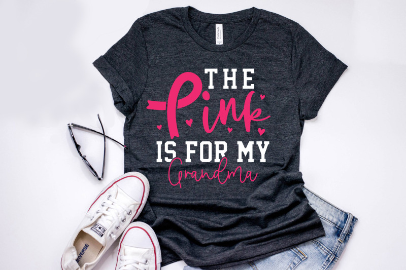 the-pink-is-for-my-grandma-breast-cancer-svg