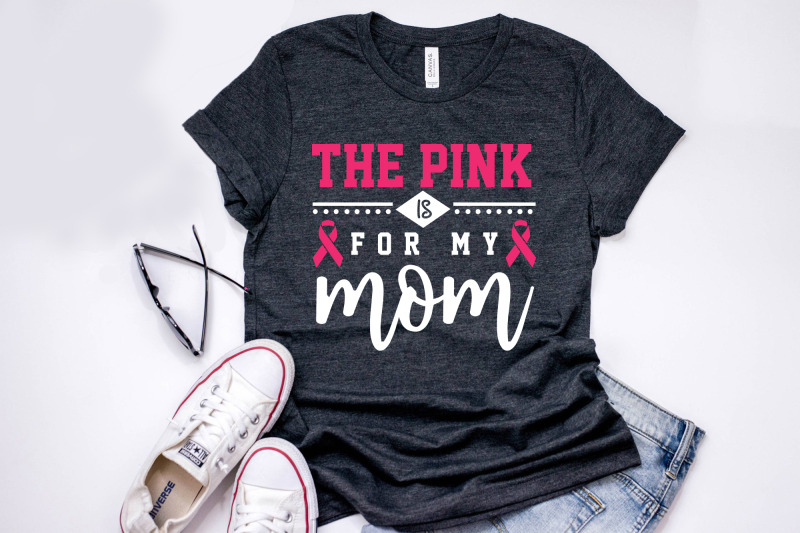 the-pink-is-for-my-mom-breast-cancer-svg