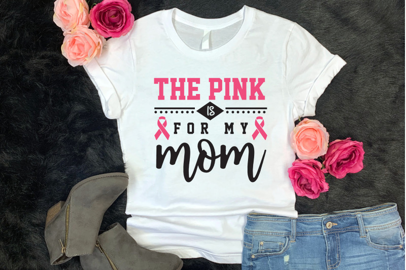 the-pink-is-for-my-mom-breast-cancer-svg