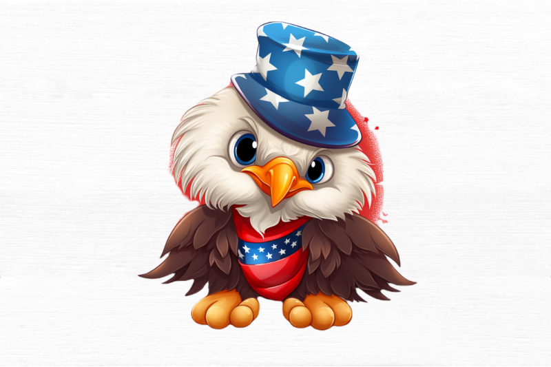 cute-baby-bald-eagle-4th-of-july-clipart