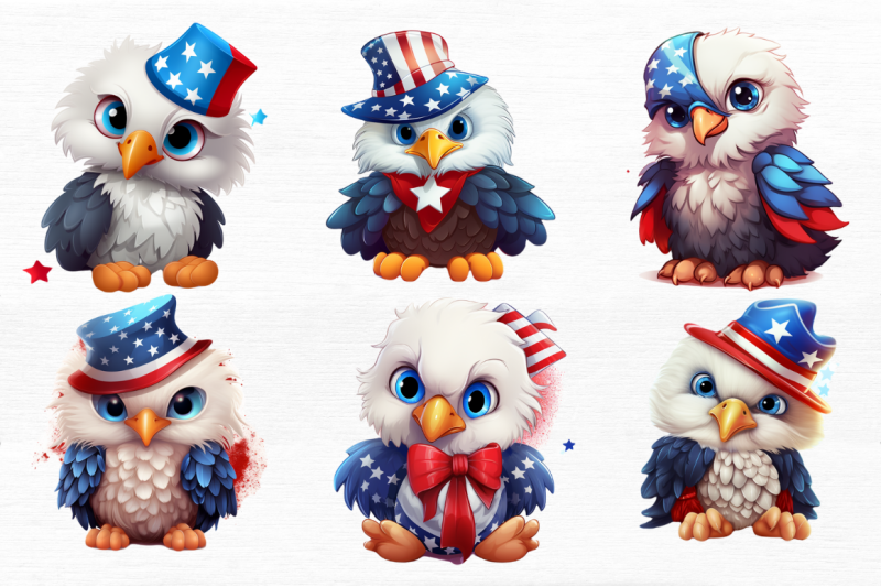 cute-baby-bald-eagle-4th-of-july-clipart