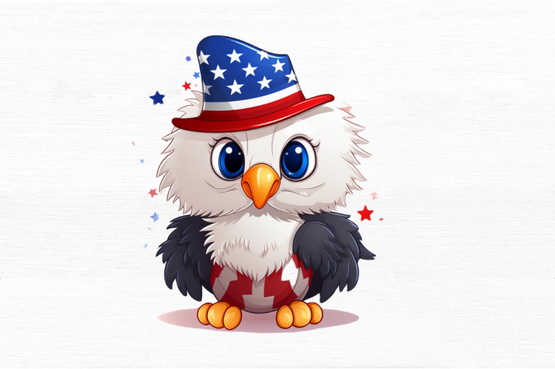 cute-baby-bald-eagle-4th-of-july-clipart