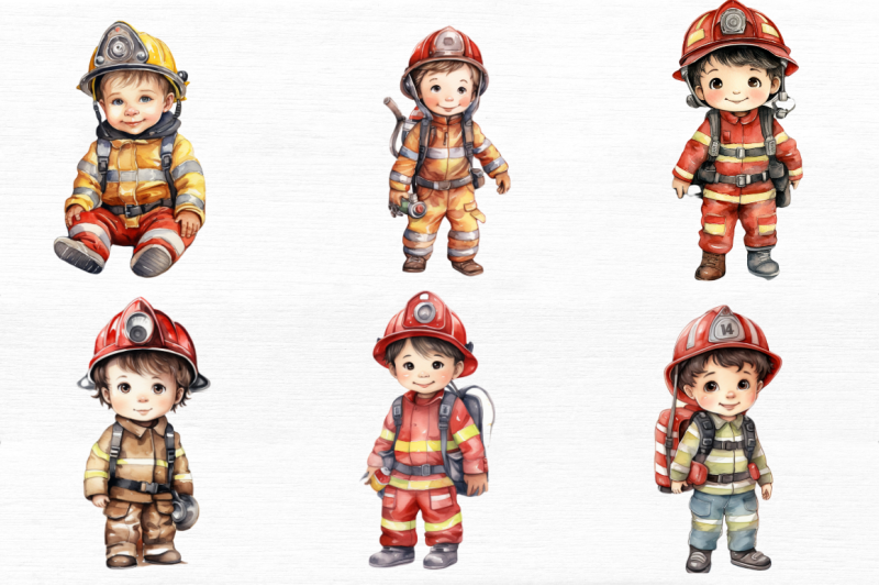 cute-little-firefighter-watercolor-clipart