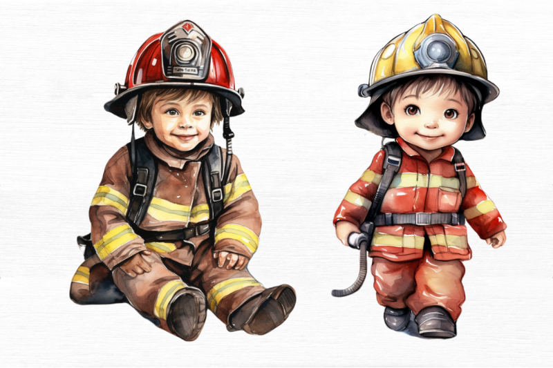 cute-little-firefighter-watercolor-clipart