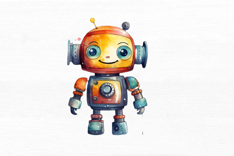 cute-robots-watercolor-clipart