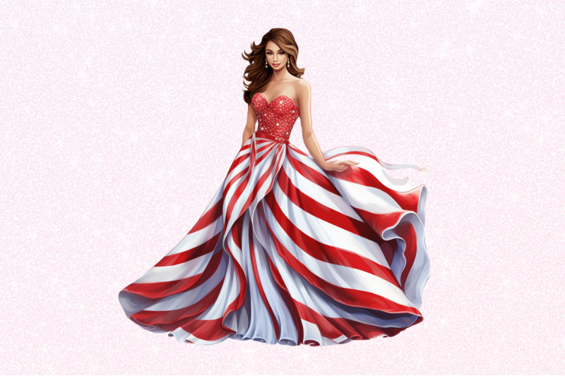 girl-pearl-prom-dress-flag-clipart