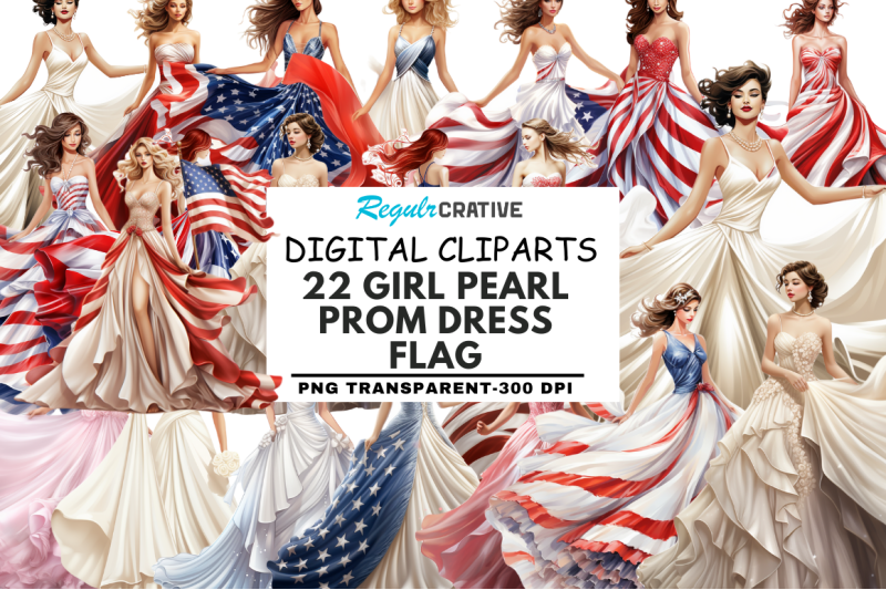 girl-pearl-prom-dress-flag-clipart