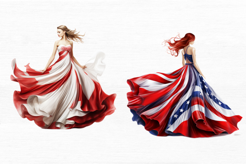 girl-pearl-prom-dress-flag-clipart