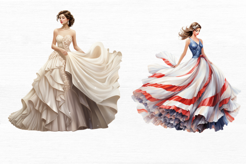 girl-pearl-prom-dress-flag-clipart