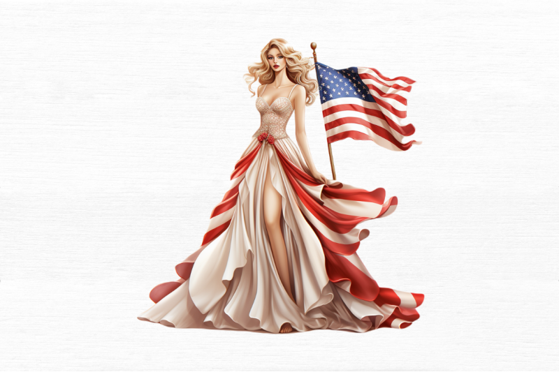 girl-pearl-prom-dress-flag-clipart