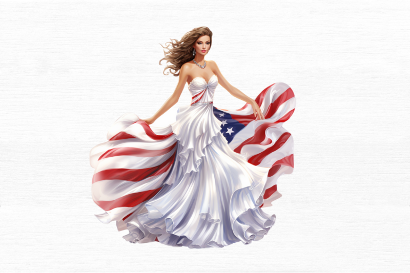 girl-pearl-prom-dress-flag-clipart