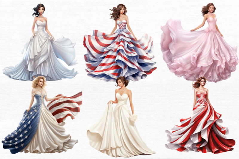 girl-pearl-prom-dress-flag-clipart