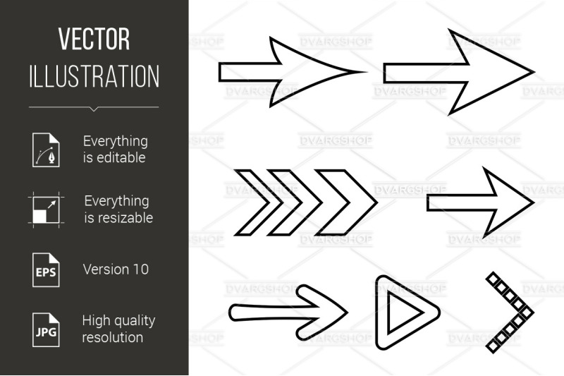 icon-set-of-flat-arrows