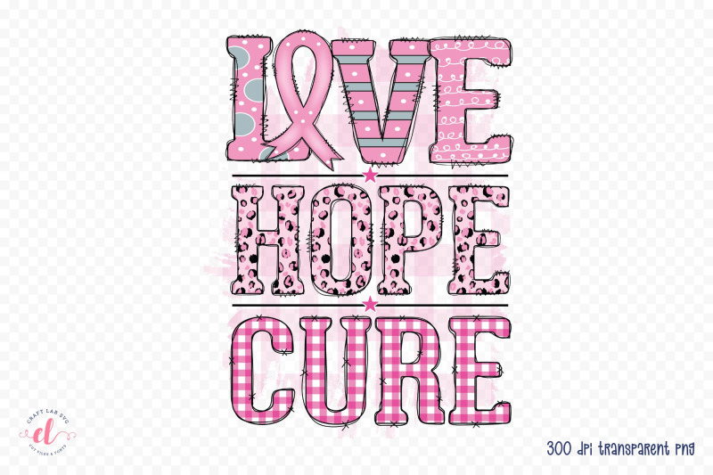 love-hope-cure-breast-cancer-sublimation