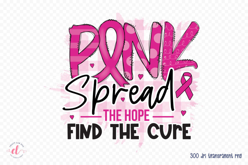 pink-spread-the-hope-find-the-cure-png