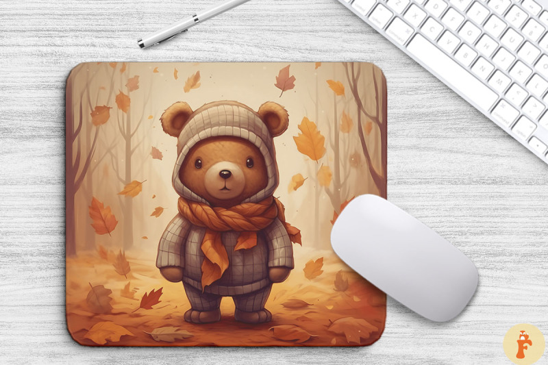 cute-bear-in-a-scarf-with-fall-leaves