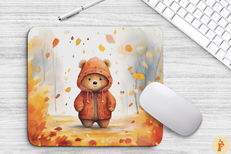 watercolor-cute-bear-in-autumn