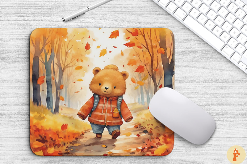 watercolor-cute-bear-in-autumn