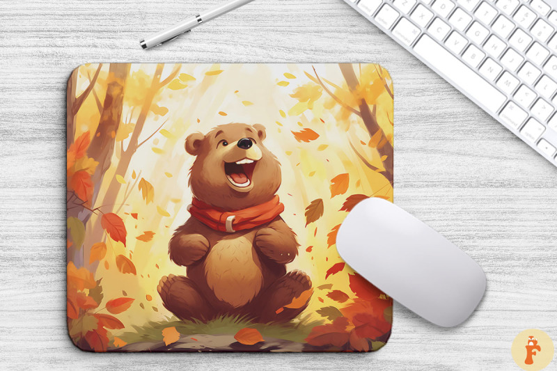 happy-bear-laughing-in-autumn-forest