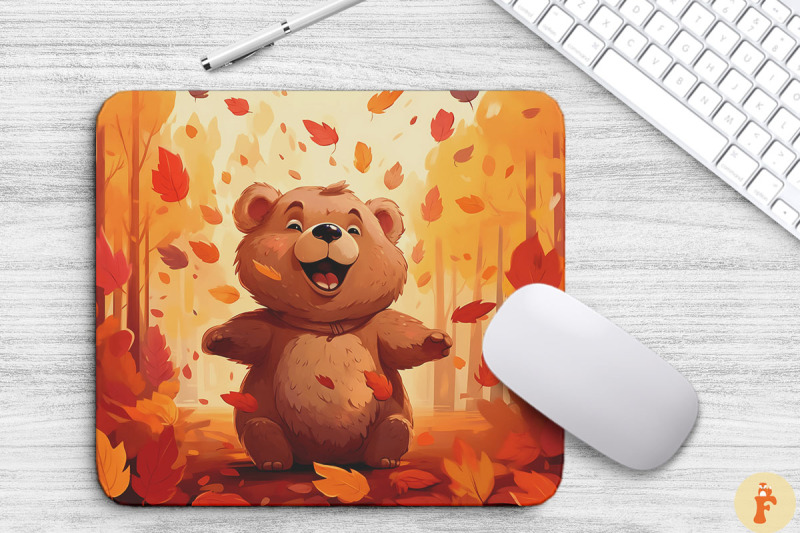 happy-bear-laughing-in-autumn-forest