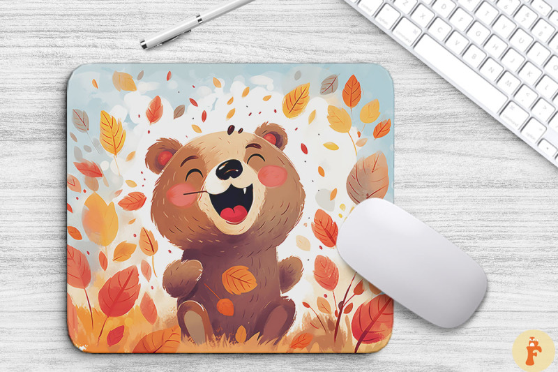 happy-bear-laughing-in-autumn-forest